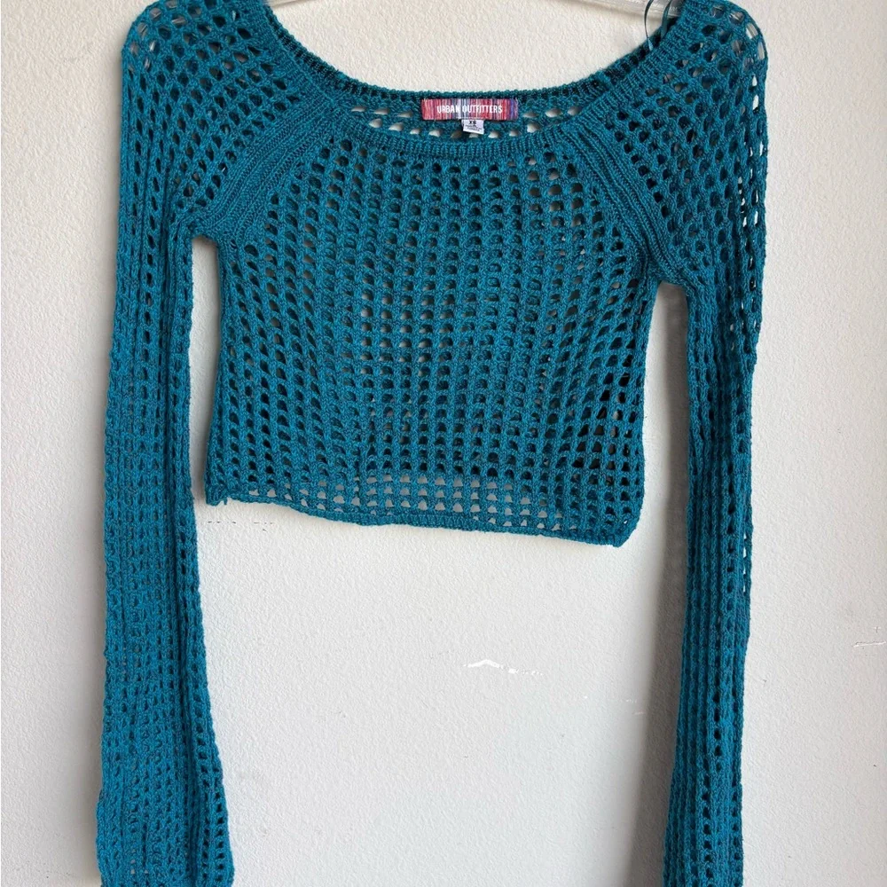 Urban Outfitters Turquoise Knit Top - Picture 1 of 3